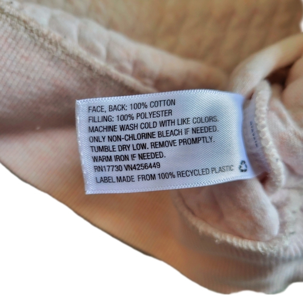 Goodfellow & Co \ Men's Quilted Snap Pullover / Pink & White / XXL - Picture 8 of 9